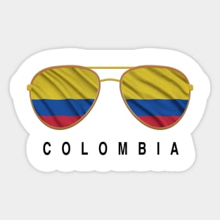 Colombia   sunglasses Sticker